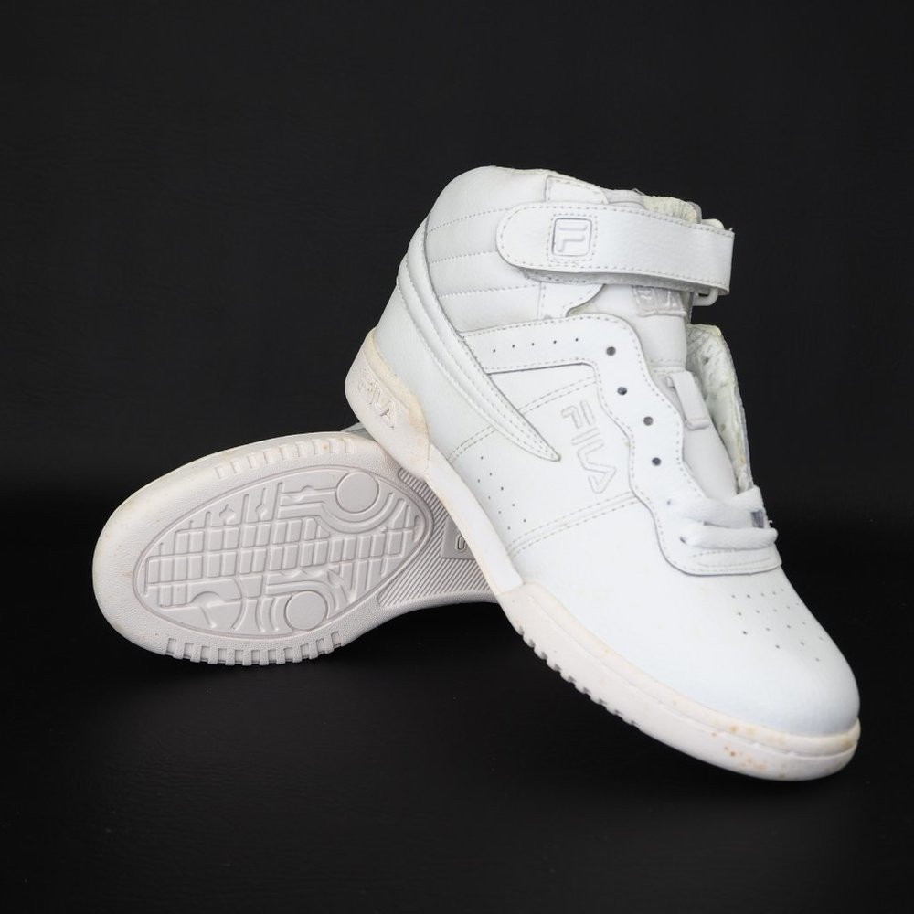 Fila F-13V Boys Shoes Triple White 31F131LT - Picture 11 of 12